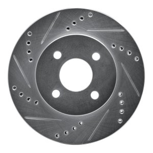 Chevrolet Cobalt Brake Rotor (1) - Front Left - R1 Concepts - Drilled & Slotted - Silver - `03-`10 Chevrolet Cobalt Brake Rotor (1) - Front Left - R1 Concepts - Drilled & Slotted - Silver - `03-`10